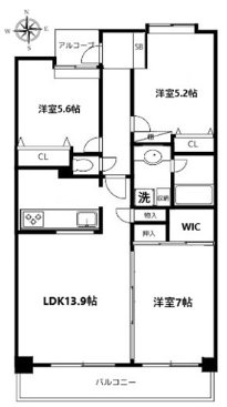 アソシエール中野弐番館   間取り