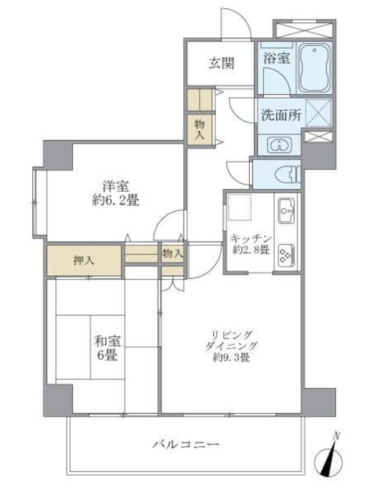 プリ・ヴェール新中野  間取り