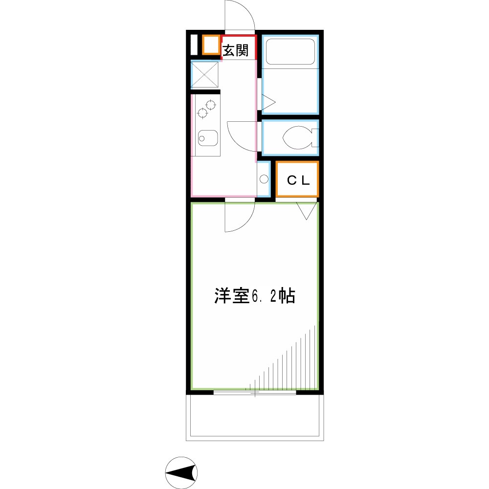 ノルデスタ小金井 間取り図