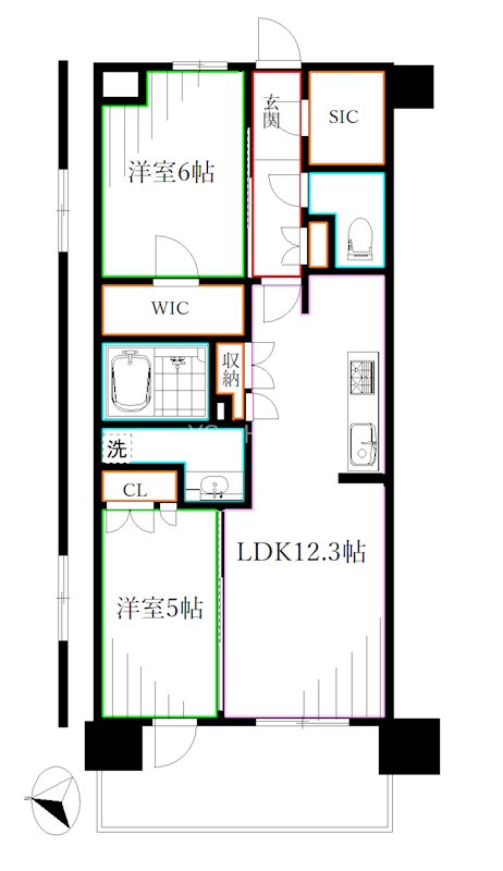 トラープランド蒼麗館 間取り