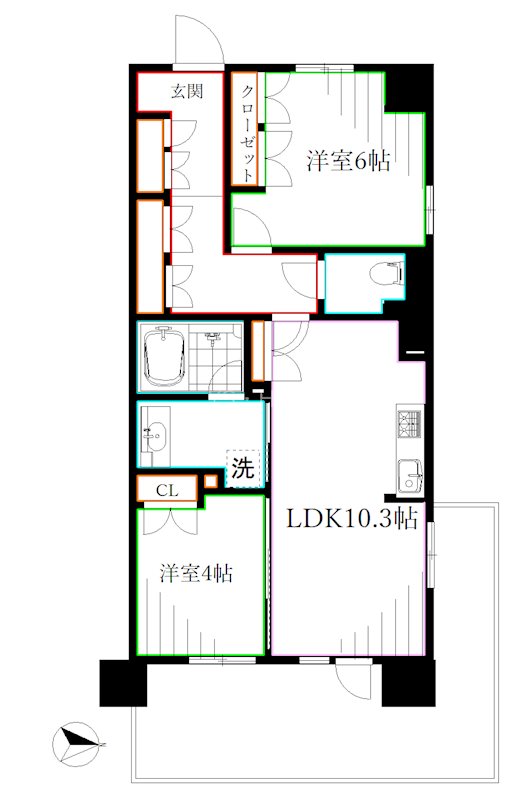 トラープランド蒼麗館 間取り