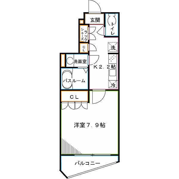 ハラスパジオＢ. P 間取り