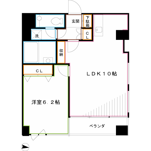 T`s Loftビル 間取り図