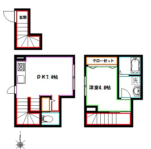 ソルナクレイシア御殿山 間取り図