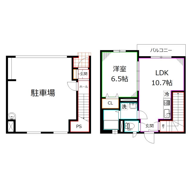 エスパース恋ヶ窪BASEⅡ 間取り