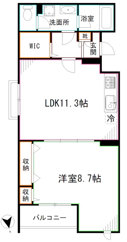 Belleville千光前  間取り