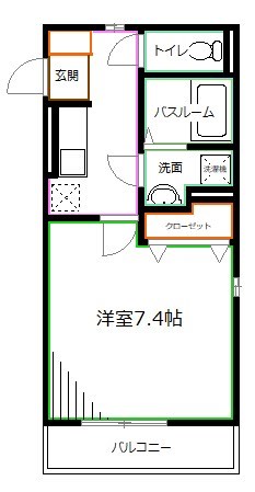 ハイツハルキチ弐番館 間取り