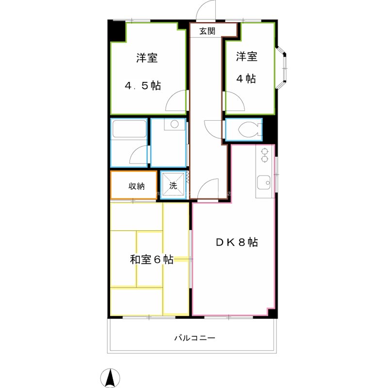 エレガンス三鷹 間取り