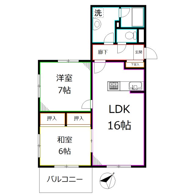 グリーンヒルズ  間取り