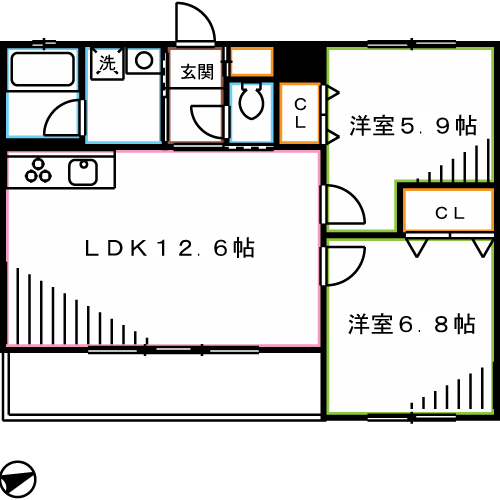 Wisteria浅間 間取り