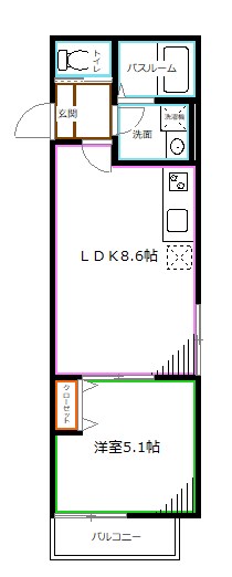 クロスコート目白Ｂ 間取り