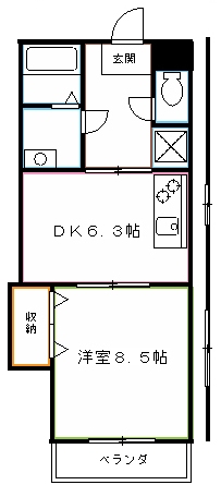 グリーンコテージ　カミゴ　 間取り