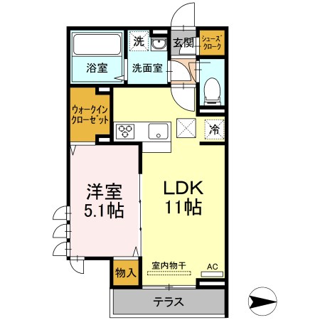ロイジェント井荻AB棟  A棟 間取り