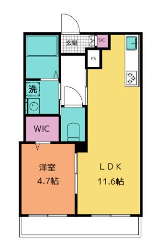 グランディール優美  間取り