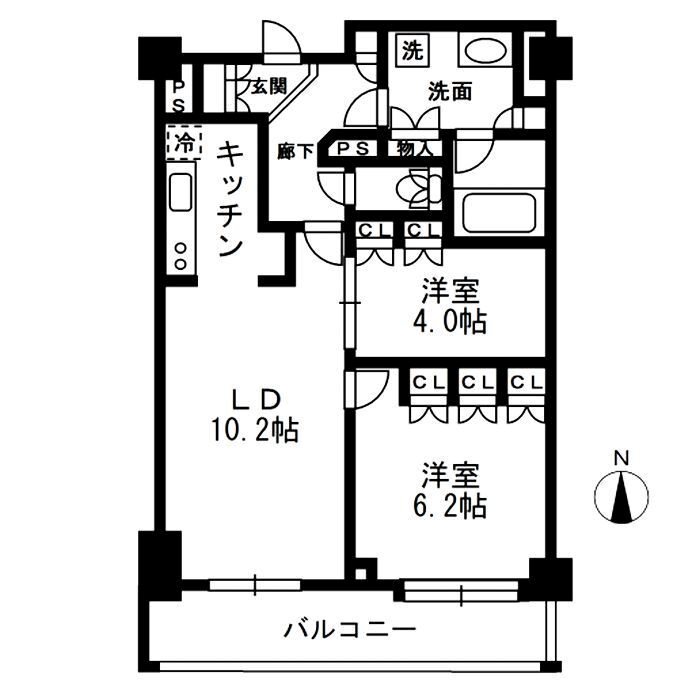 レジディア中落合B棟 間取り