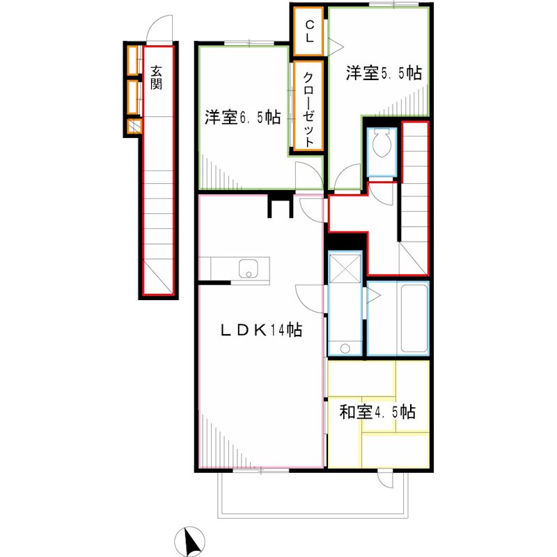 北野翠亭　Ⅱ 間取り