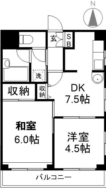 サンローゼ津田第3 間取り