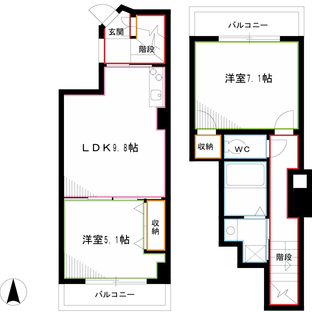 三鷹ハイデンス　 間取り