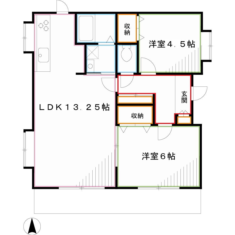 ウエスト三鷹 間取り