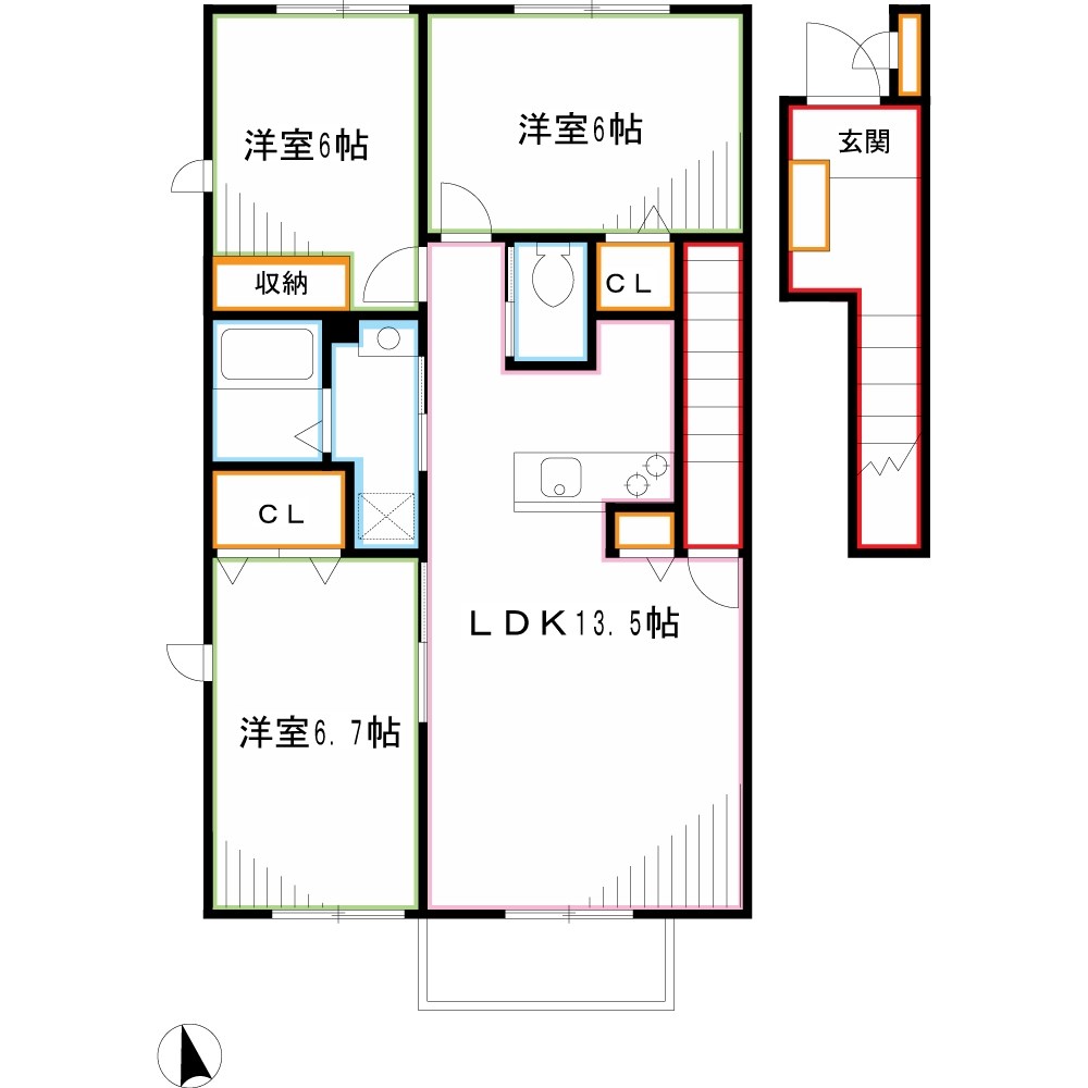 コンフォート上連雀 間取り