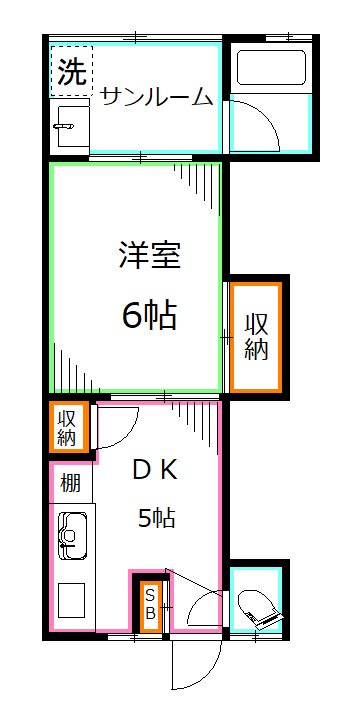 ヴィラコート上高田 間取り