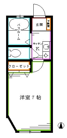 クリスタルハウス永田 間取り