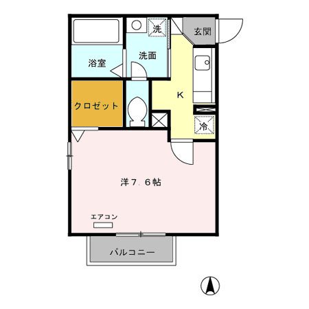 フルールB 間取り