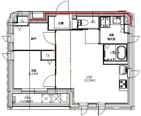 Plus door NAKANO 間取り