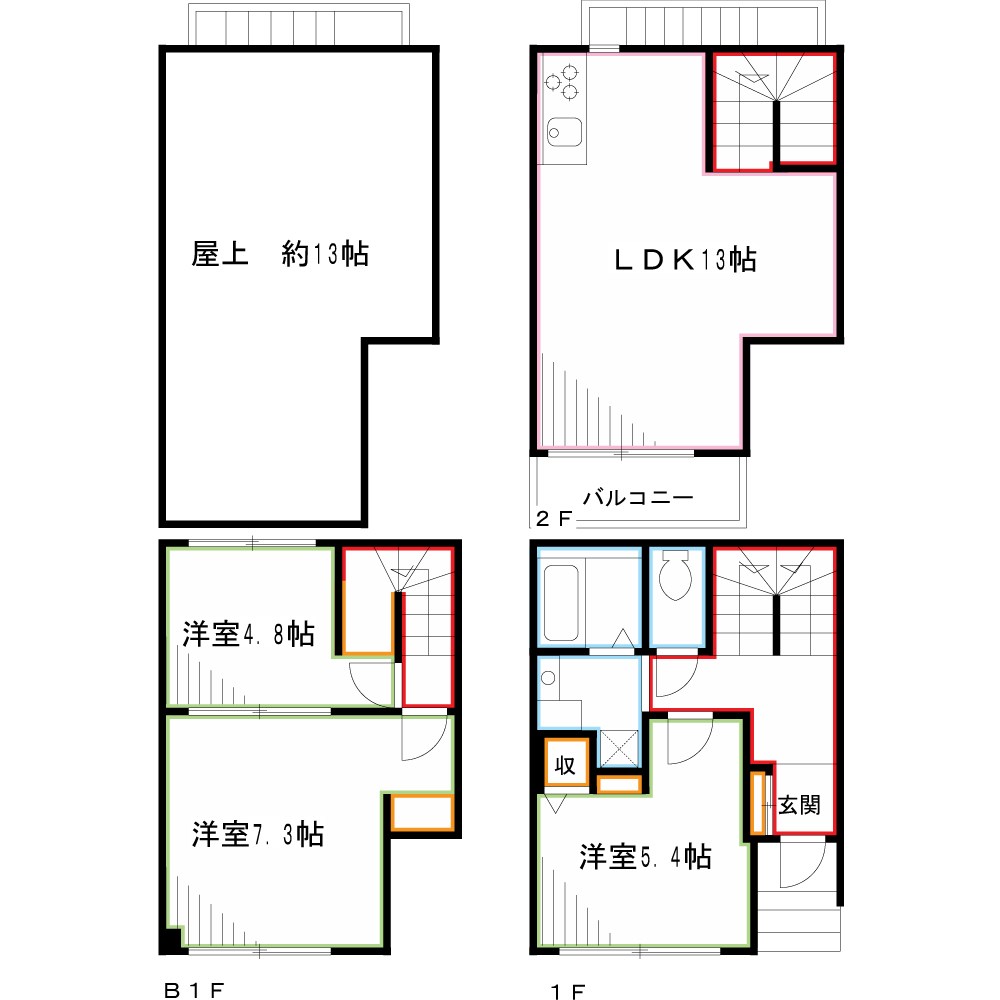 ＳＯＲＡ　ＮＯＴＥ   間取り