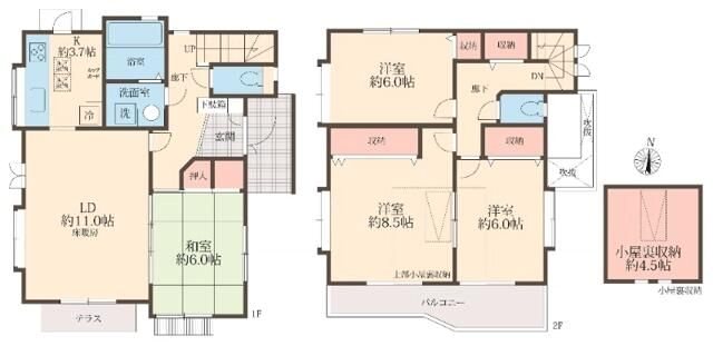 石神井台7丁目戸建貸家 間取り