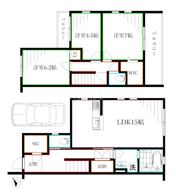 プラーサ　シマ    間取り