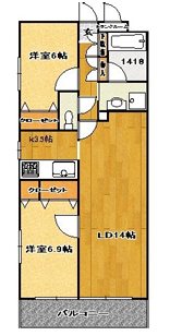 ラフィネＳ国分寺   間取り
