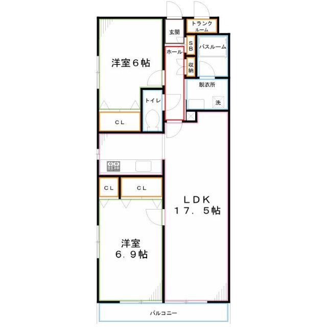 ラフィネＳ国分寺 間取り
