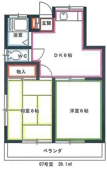 コーポ川尻 間取り