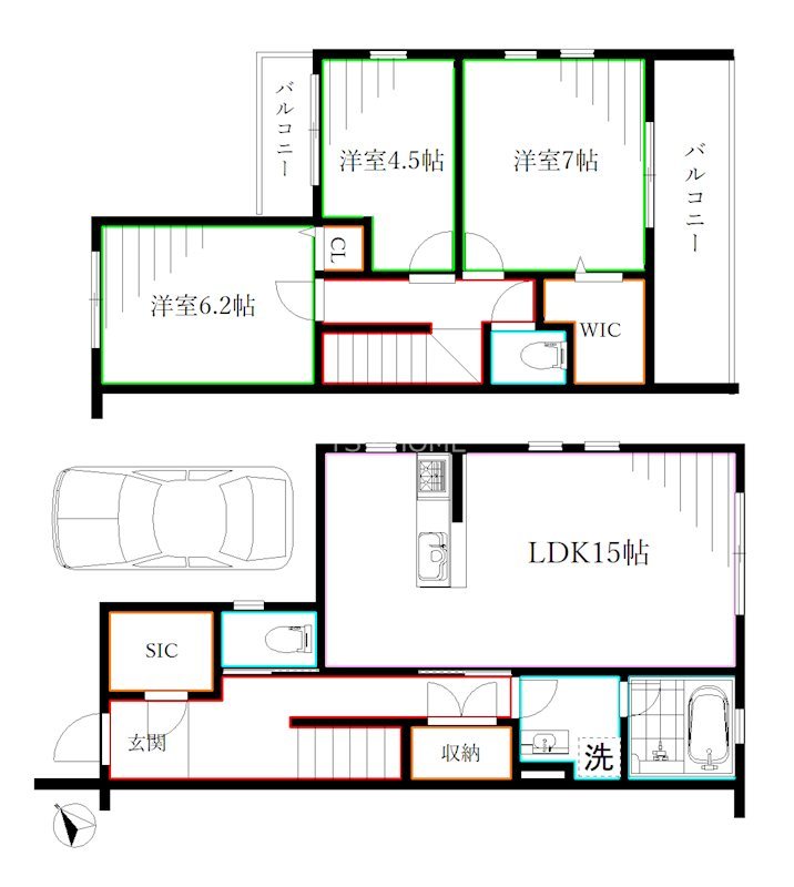 プラーサ　シマ 間取り