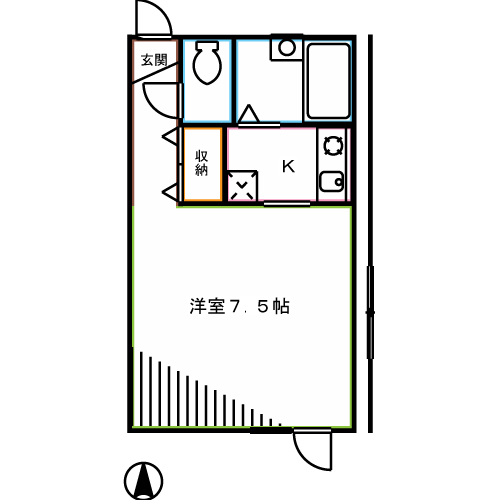 ＴＯＭＳ－Ｋ　ＨＯＵＳＥ 間取り