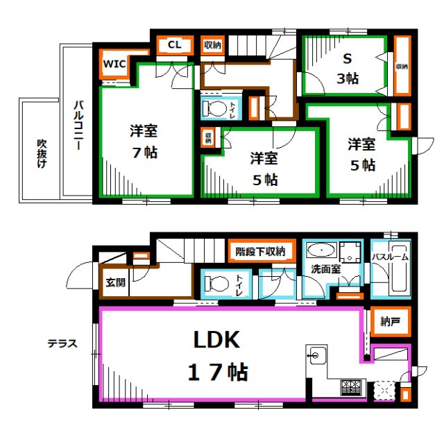 深大寺戸建 間取り