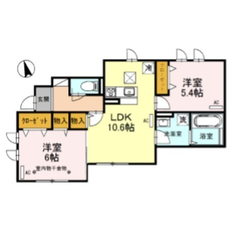 メゾン ド ボヌールA棟 間取り