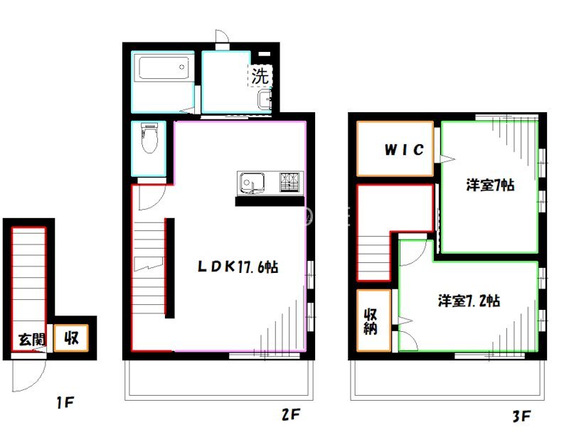 ムサシーノＮⅡ  間取り図