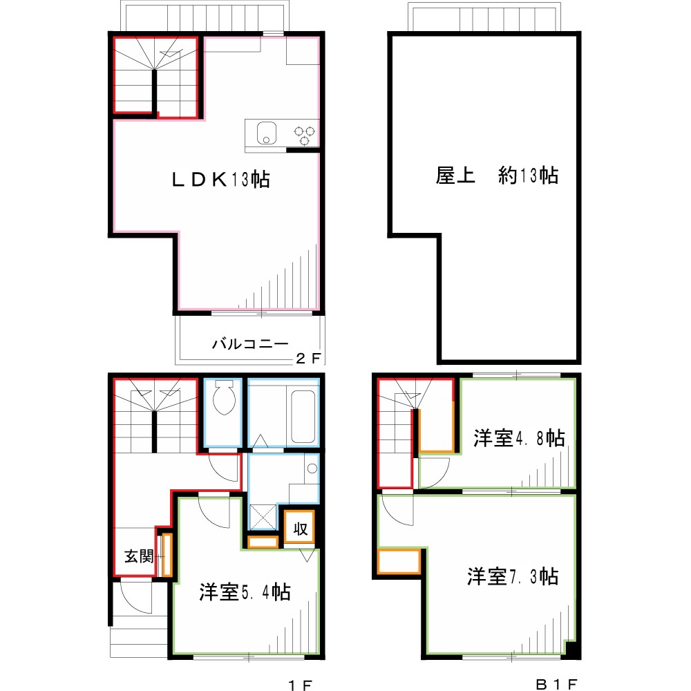 ＳＯＲＡ　ＮＯＴＥ    間取り