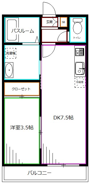 Jasmine（ジャスミン）  間取り