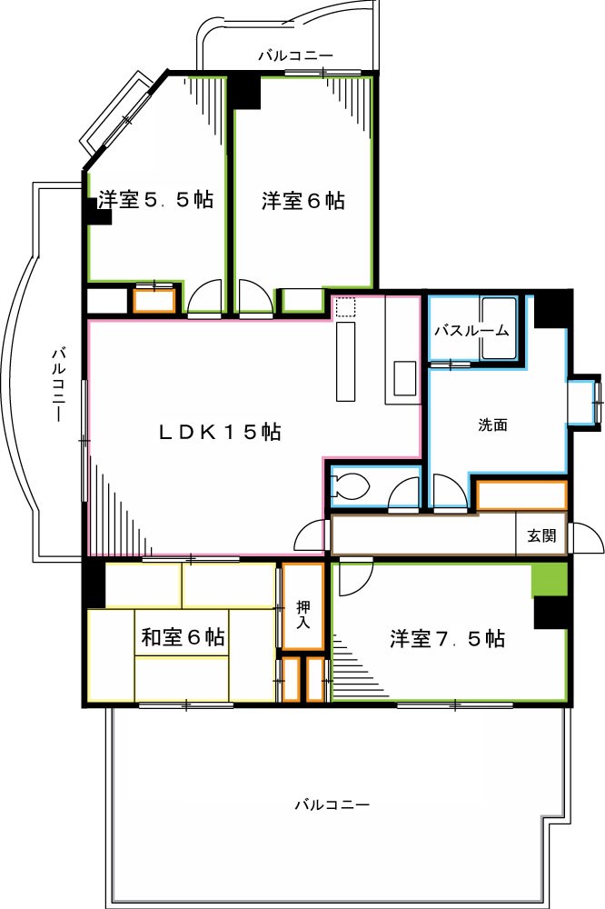 西央レジデンツ  間取り