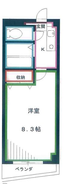 シャトル聖　武蔵境 間取り図