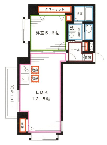 エイチアールケイビル  間取り