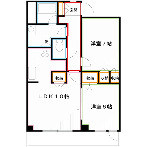 コスモフォーラム武蔵小金井 間取り