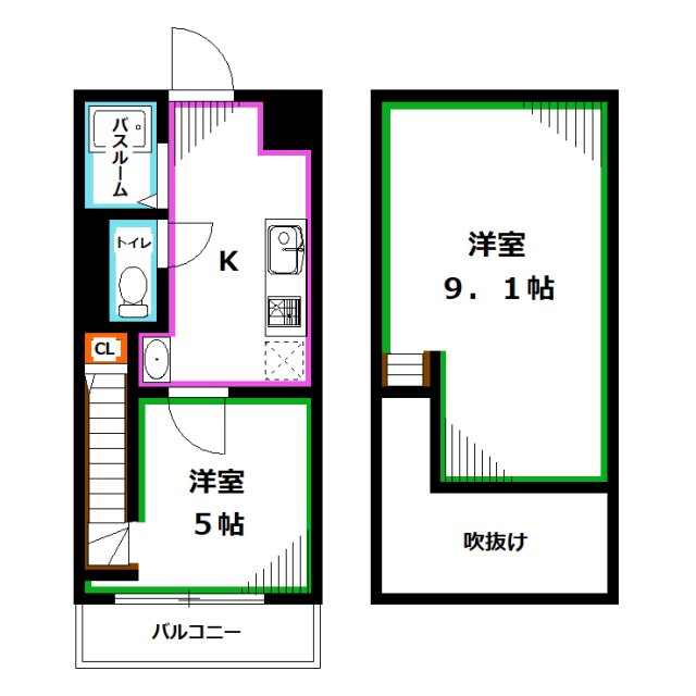 シャトレ西荻窪 間取り