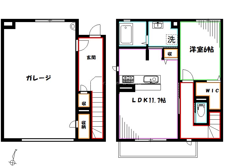 シルフィッドG  間取り