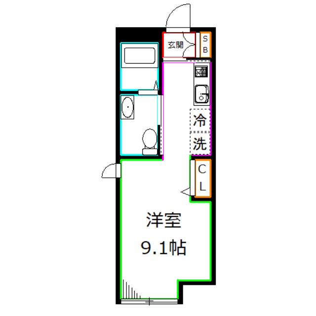 マイフラット 間取り図