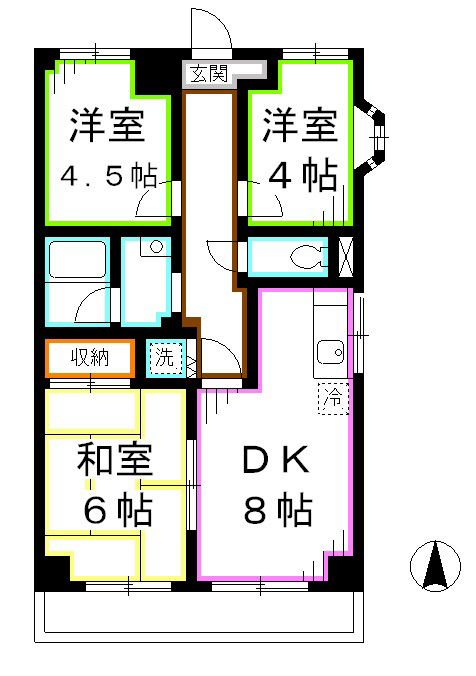 エレガンス三鷹 間取り