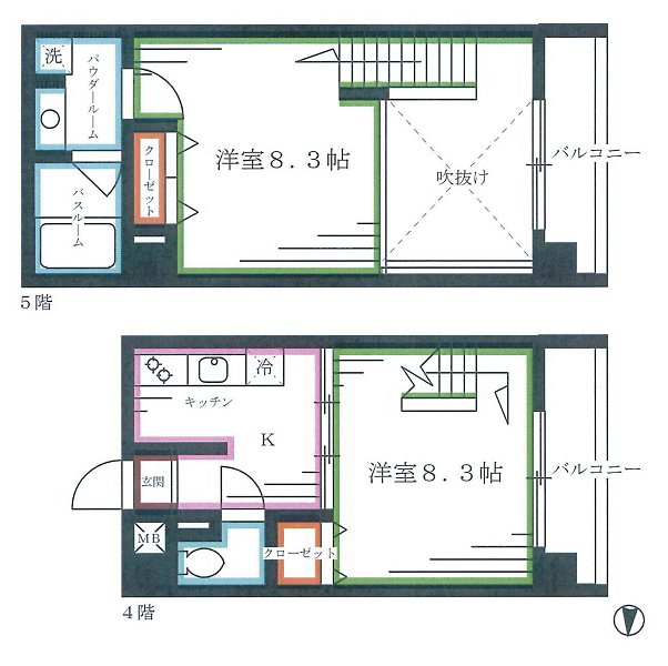 YU-COURT中野坂上 間取り